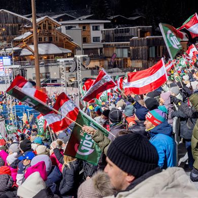 Weltcup Flachau Zielbereich