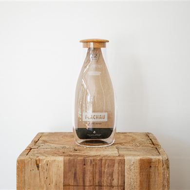 FLACHAU x RETAP Glaskaraffe Holz