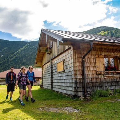 Scharfetthütte Eingang