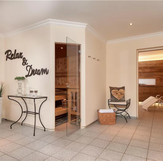 Unser beruhigender Wellnessbereich