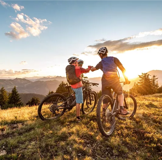 Mountainbiken bzw. E-Biken in Flachau