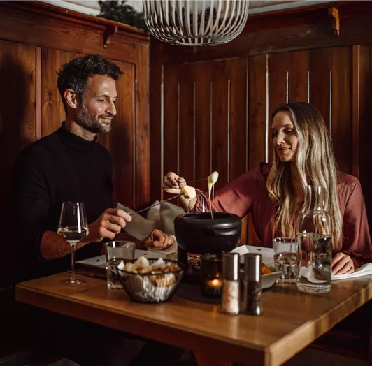 Abendessen im Fonduerestaurant Ennshof