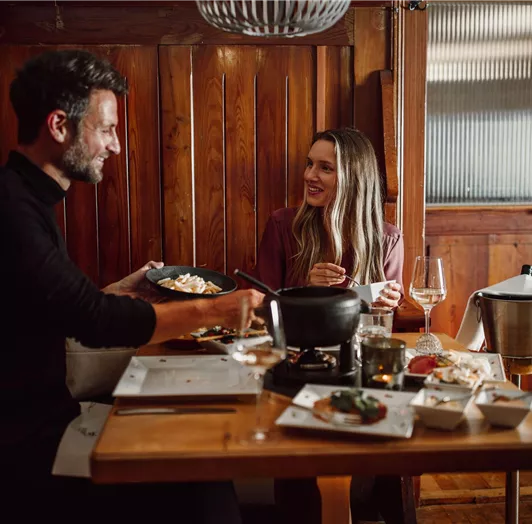 Abendessen im Fonduerestaurant Ennshof