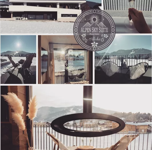 AlpenSkySuiteFlachau_Fotocollage1_LogoV2_mitFilter