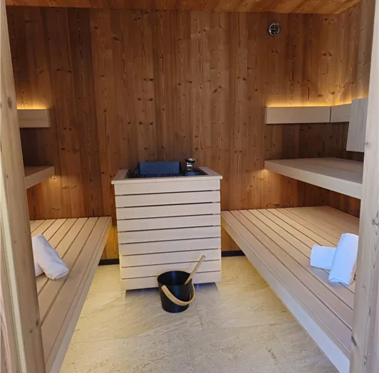 Altholz Sauna in unserem Wellnessbereich