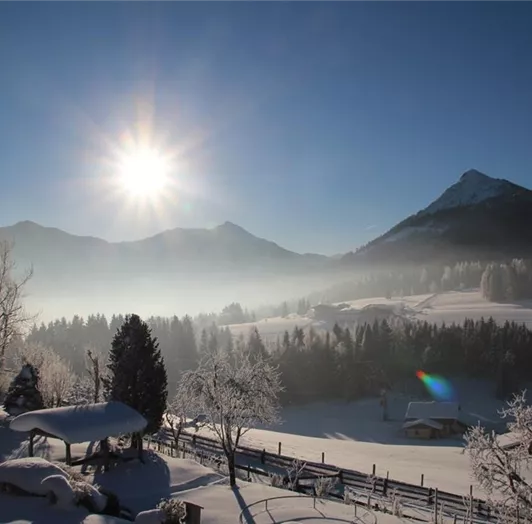 Ausblick aus der Ferienwohnung Richtung Zauchensee