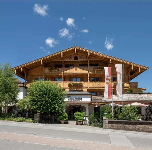 Exterior view of the Hotel Tirolerhof in Flachau