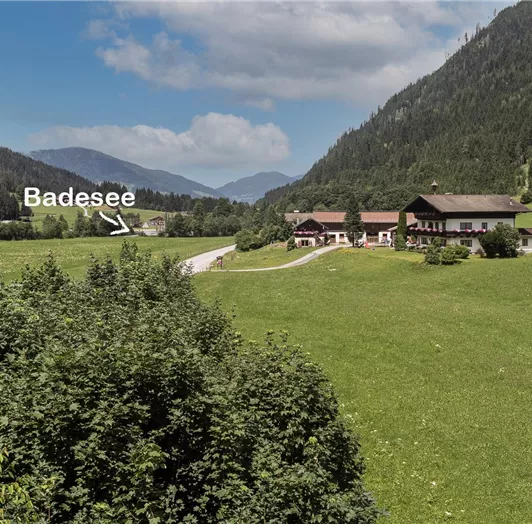 Nach 5 Minuten zu Fuß direkt am Badesee Flachauwinkl ist es perfekt für Familien geeignet.