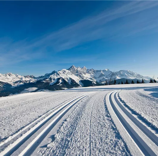 Bestens präparierte Loipe © Salzburger Sportwelt,