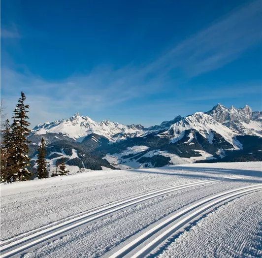 Bestens präparierte Loipe © Salzburger Sportwelt, 