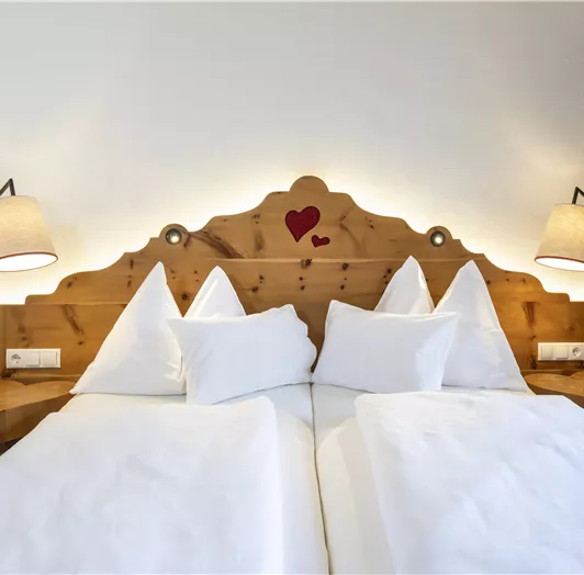 Doppelzimmer "Almsee" befindet sich im Gebäudetrakt Loipenhof.