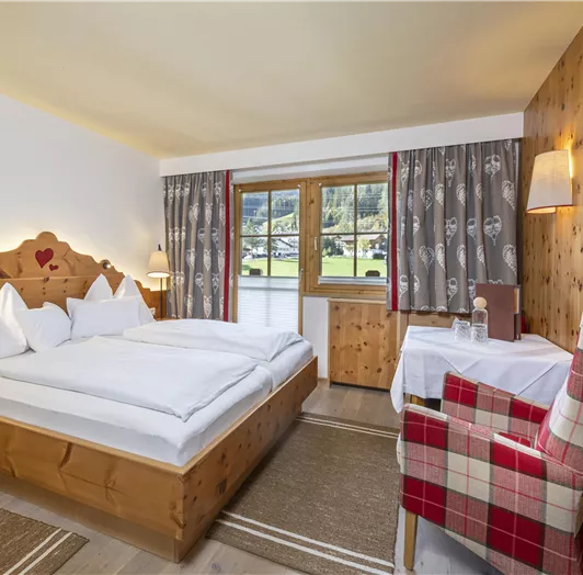 Doppelzimmer im Gebäudetrakt Loipenhof.