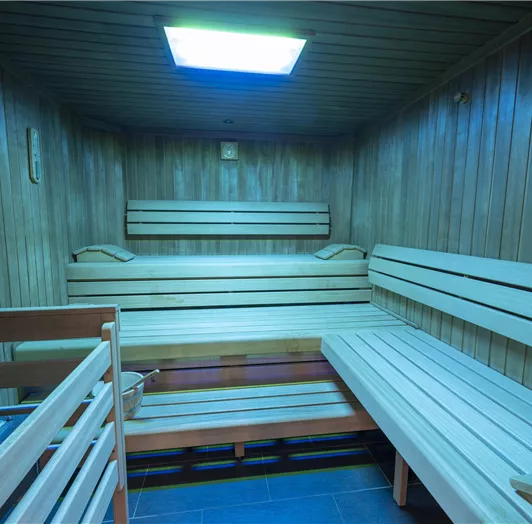 Entspannen Sie in unserer Sauna