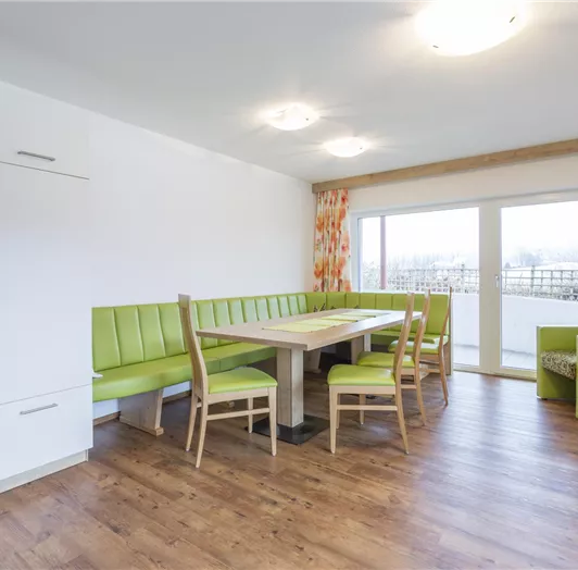 Essecke vom Apartment mit 3 Schlafräumen