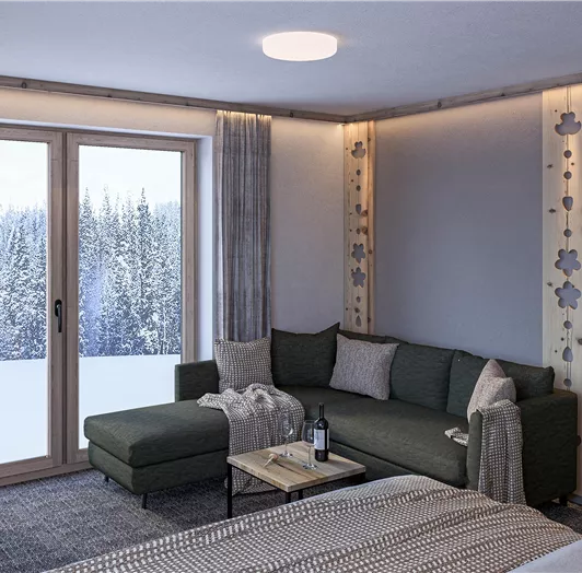 Familiensuite Wiesenklee Wohnraum