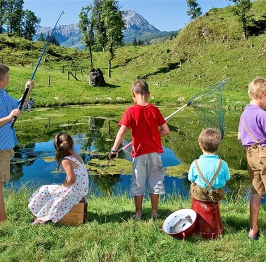 Fischen in unserem Almteig