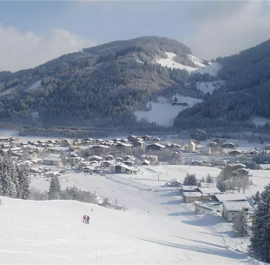 Flachau Winter Ortsansicht Tag