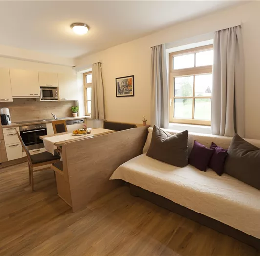 großzügige Wohnküche der Ferienwohnung