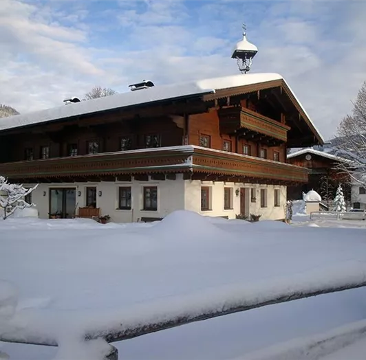 Haus Ansicht im Winter
