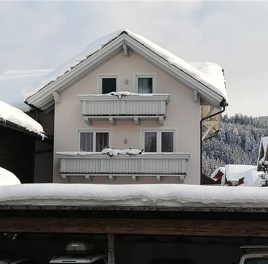 Vorderansicht Haus Diamant mit Carport