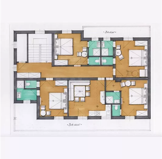 Haus Skizze groß