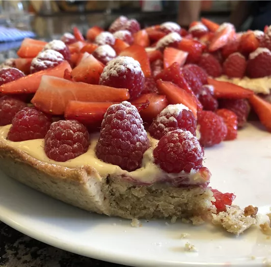 Himbeere-Erdbeer-Tarte