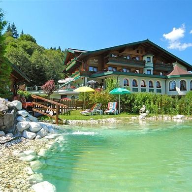 Hotel-Garni Santa Barbara im Sommer