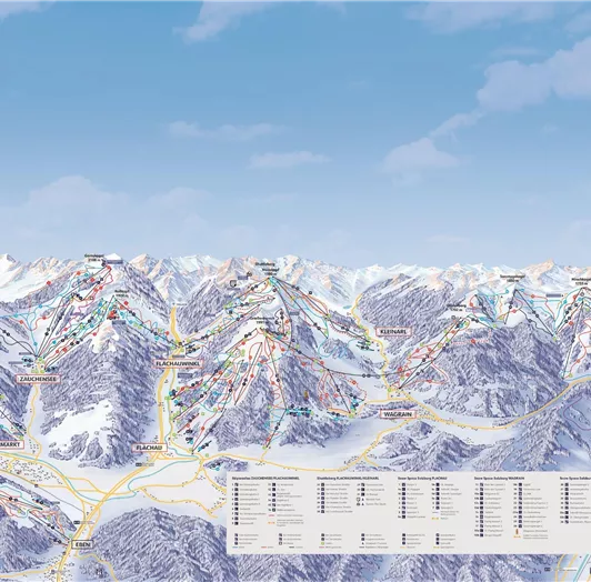 Panoramakarte Ski Amadé