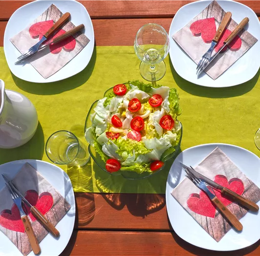 Picknickplatz im Garten