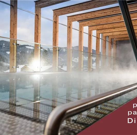 Als Harmls Gäste könnt ihr kostenlos die Pools in unserem Partnerhotel Dips&Drops (auch in Flachau) nutzen.