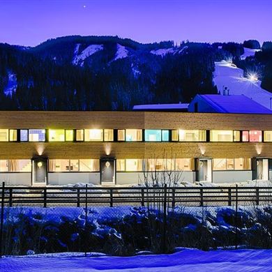 Riverside Residence im Winter