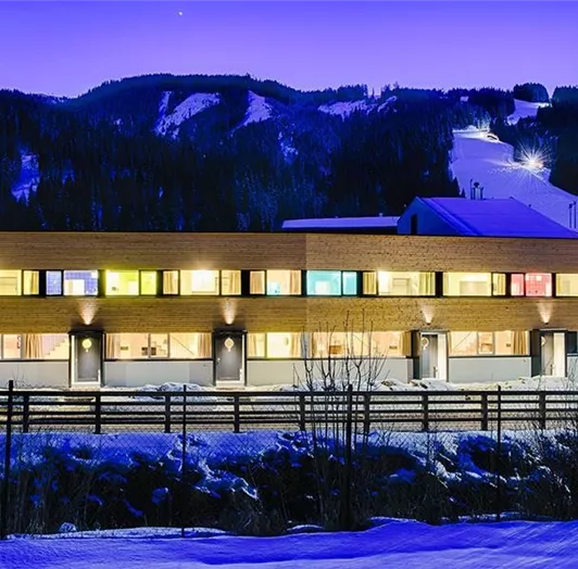 Riverside Residence im Winter