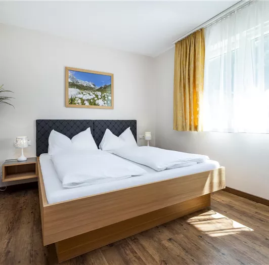 Schlafzimmer Appartement 7 und 8 Doppelbett