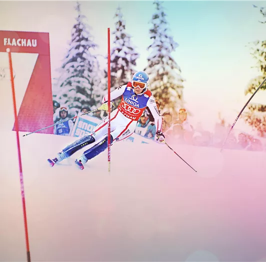 Skiweltcup Flachau Rennläuferin