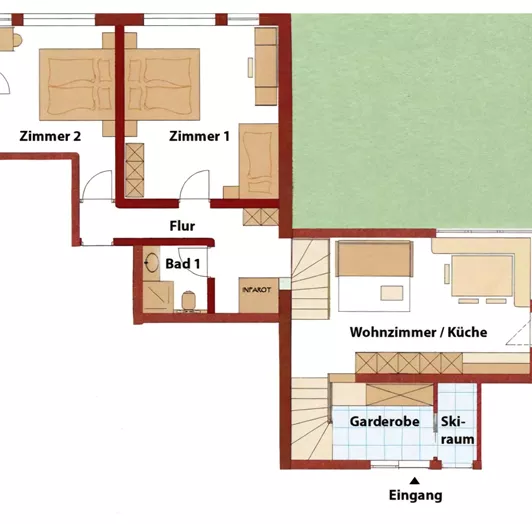 Skizze Apartment