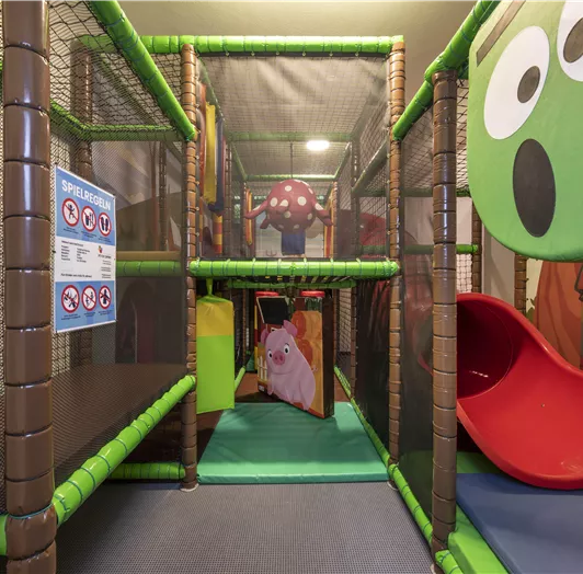 Soft play area in the indoor playground.