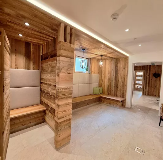 Umkleide in unserem neuen Wellnessbereich