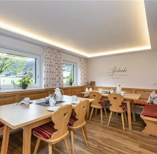 Unser Frühstücks- Raum