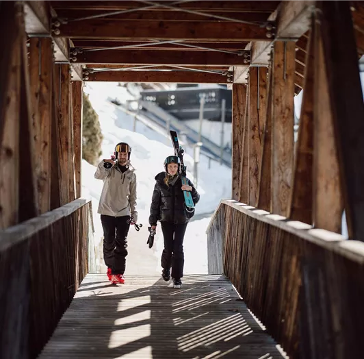 Weg zum Skilift in 3 Minuten