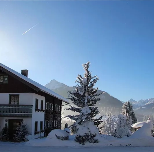 Wintermorgen bei Minus 20 Grad kalt