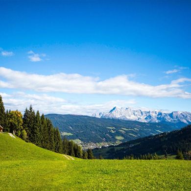 Ausblick vom Bergrestaurant Sattelbauer